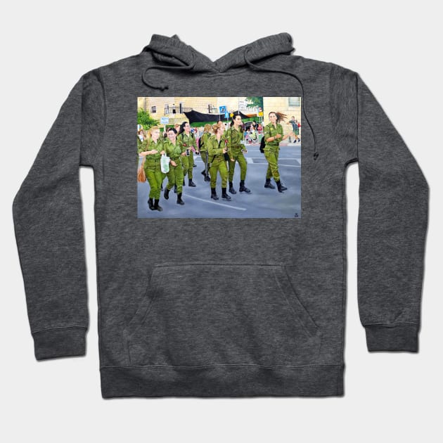 Parade Jerusalem Israel Hoodie by melartbubble